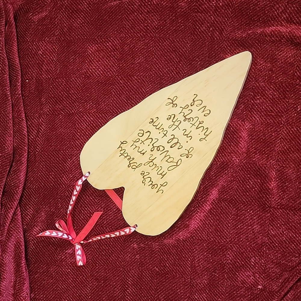 Pyrography heart